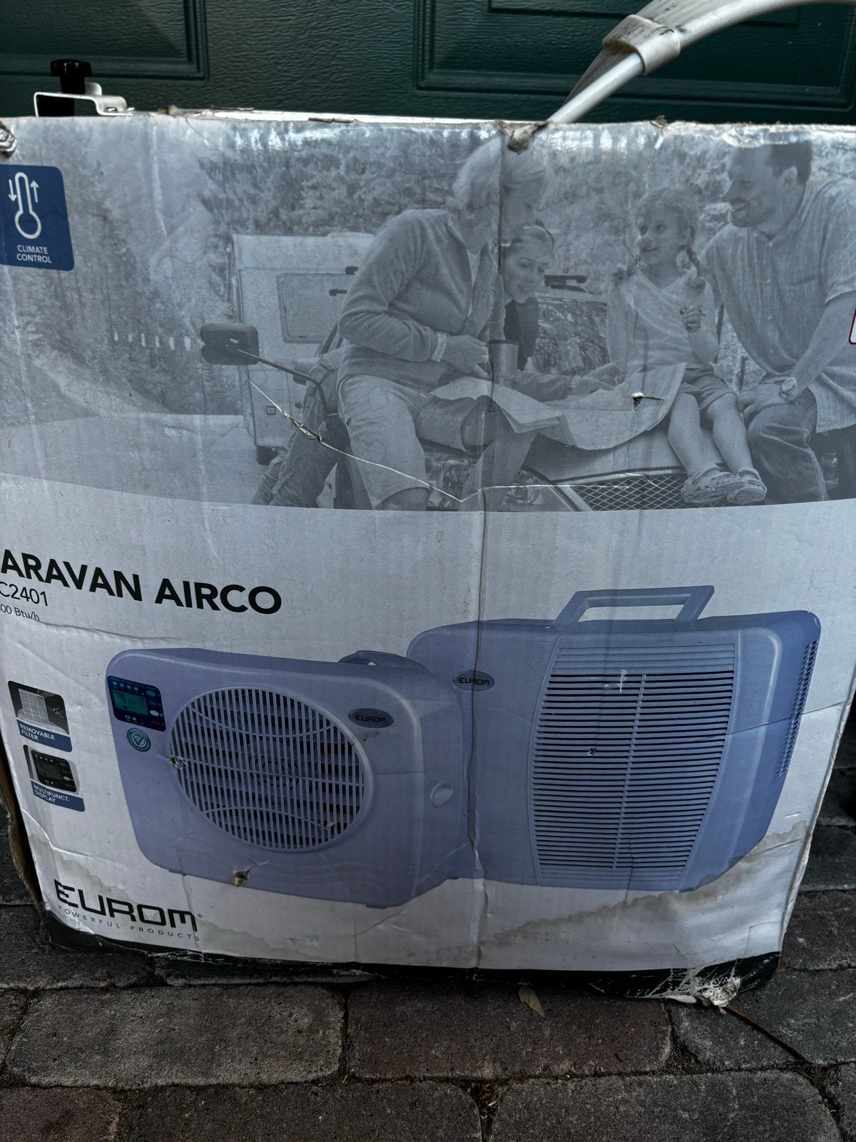 Eurom AC2401 Caravan Airco - Mobiele Airconditioning, Caravans en Kamperen, Ophalen, Gebruikt