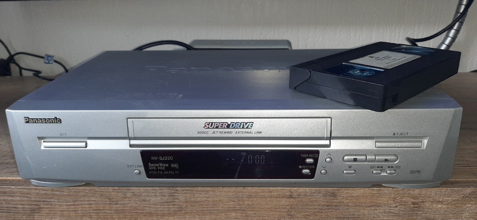 Panasonic NV-SJ220 VHS-speler - Super Drive, Ophalen of Verzenden, Gebruikt, VHS-speler of -recorder