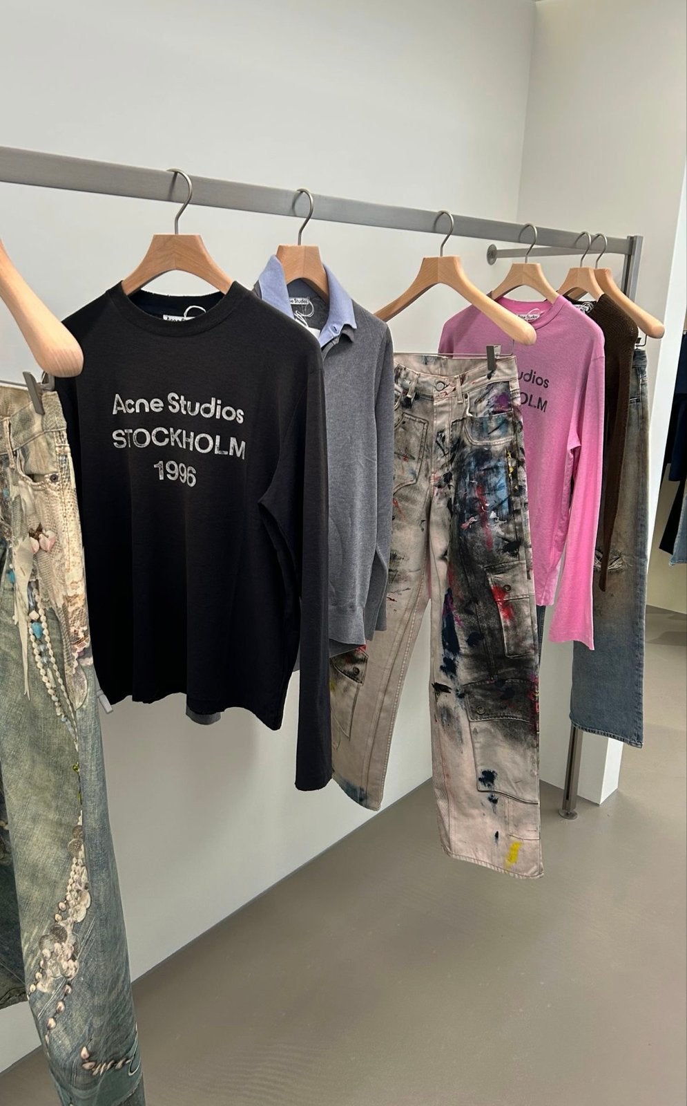 Acne Studios Stockholm 1996 T-shirt Zwart, Ophalen of Verzenden, Zo goed als nieuw, Zwart, Overige jeansmaten