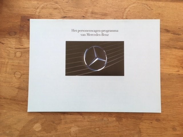 Mercedes-Benz personenwagen-programma 09-1990   NL, Ophalen of Verzenden, Zo goed als nieuw, Mercedes