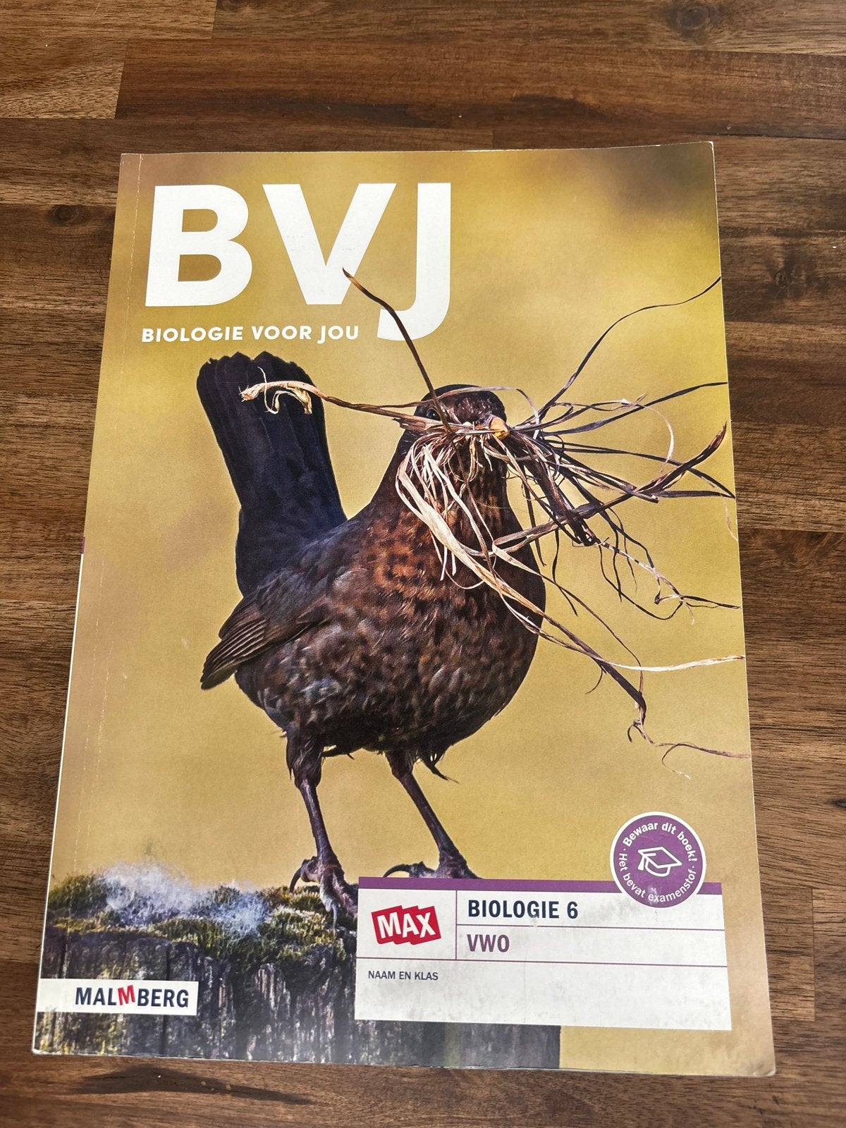 BVJ Biologie voor jou - Biologie 6 VWO Malmberg, Ophalen of Verzenden, Nieuw, VWO, Biologie