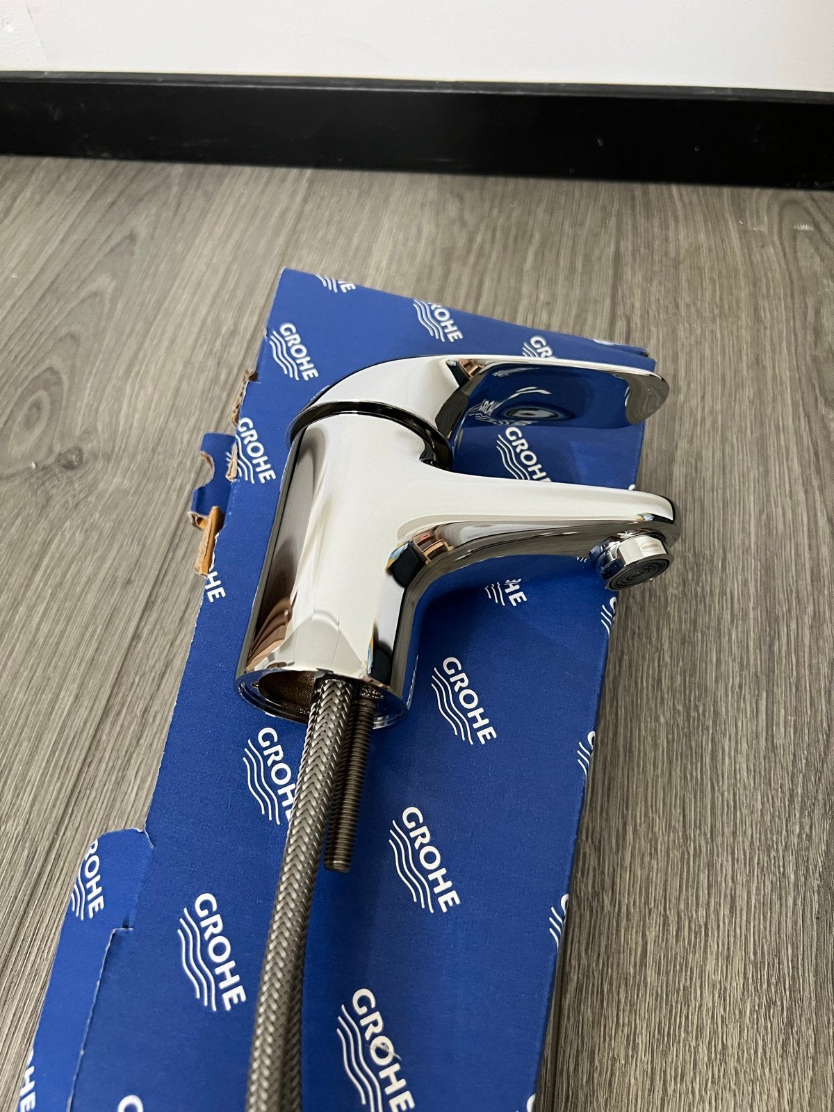 Grohe Euroeco wastafelkraan - Nieuw in doos, Ophalen, Nieuw, Chroom, Kraan