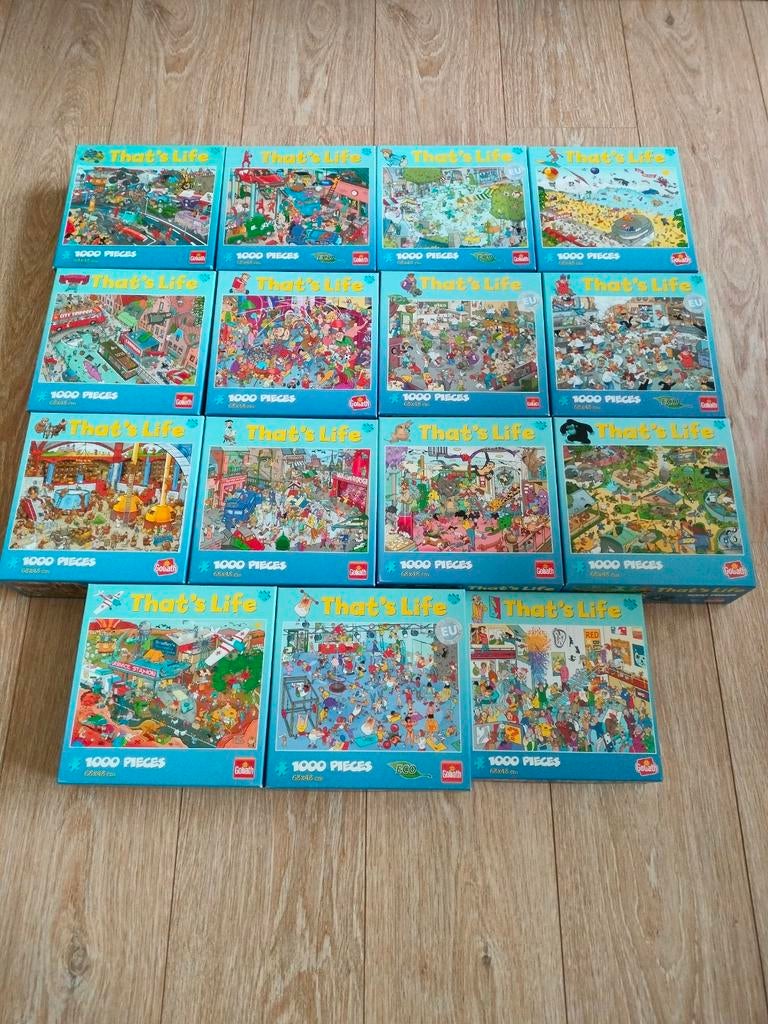 15  That's Life puzzels compleet, Ophalen of Verzenden, 10 tot 50 stukjes, Zo goed als nieuw