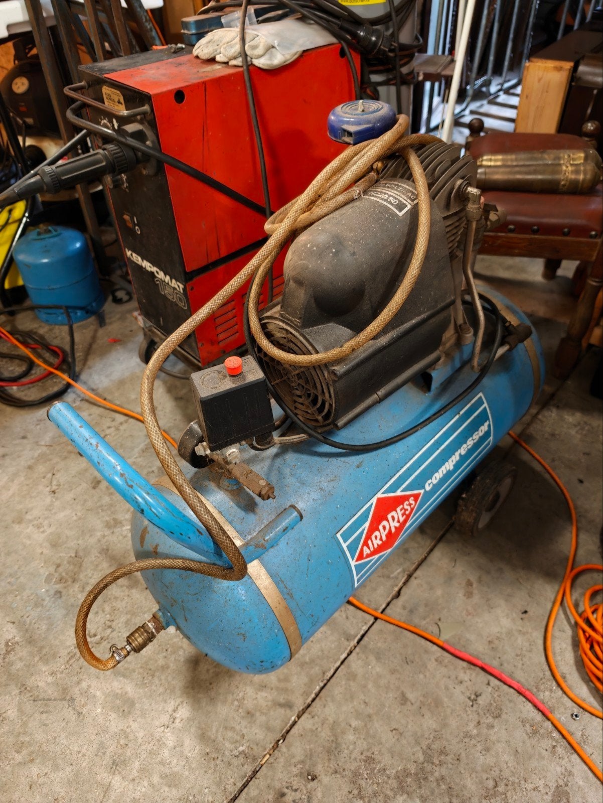 AIRPRESS compressor 50L - 12 bar, Doe-het-zelf en Verbouw, Ophalen