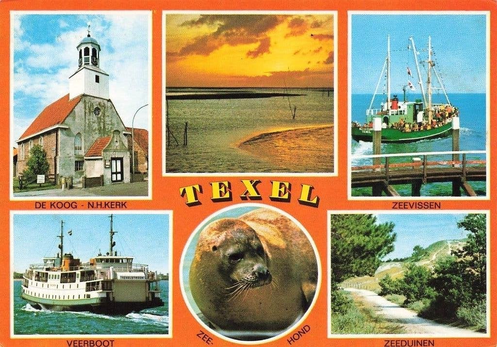 Texel, Ophalen of Verzenden, 1960 tot 1980, Gelopen, Waddeneilanden