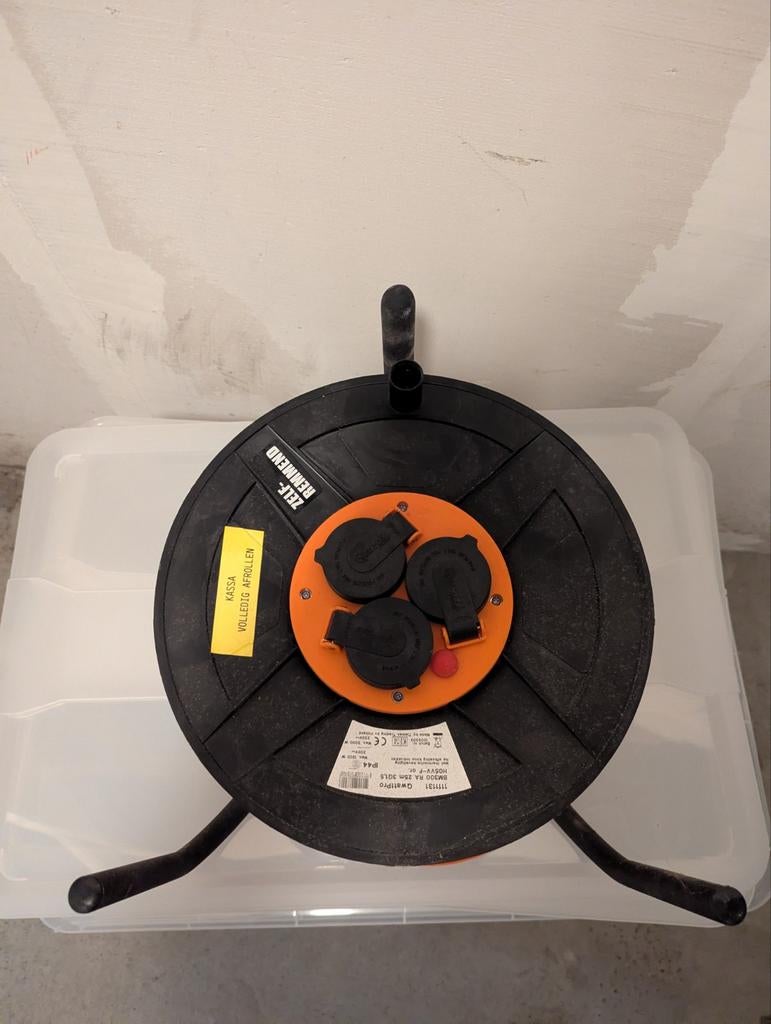 3 stuks haspel/bouwhaspel, Ophalen of Verzenden, Gebruikt, Kabel of Snoer