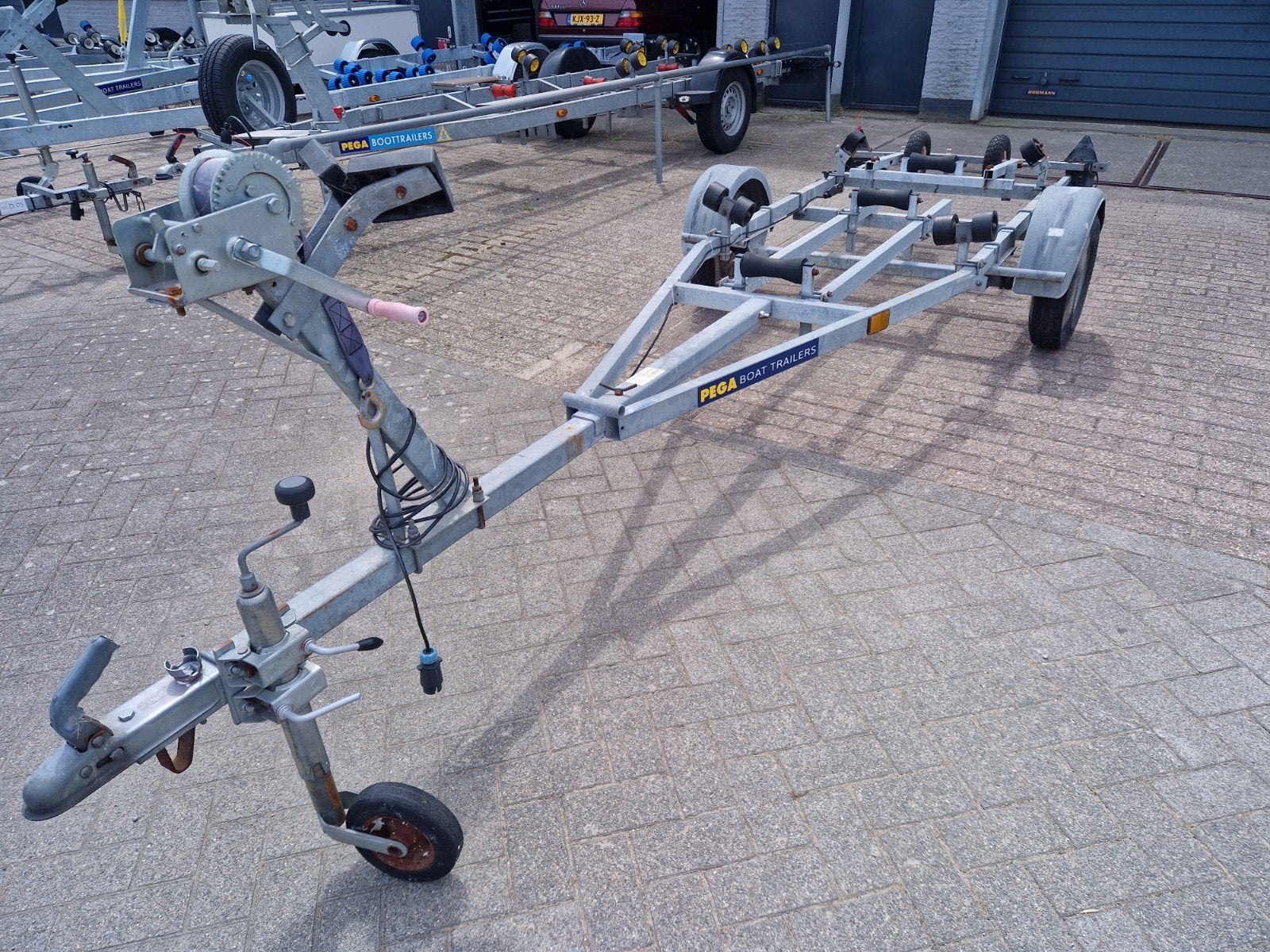 Pega H325 kanteltrailer met een 450KG as  !!!, Ophalen, Minder dan 1500 kg, Gebruikt, Overige typen