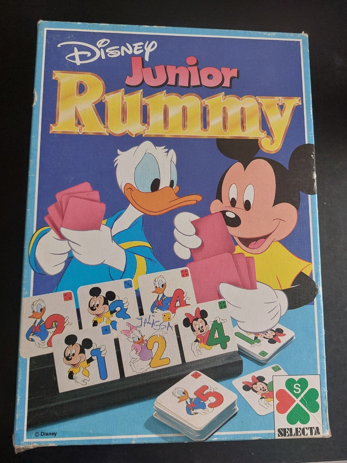 Disney Junior Rummy - Leuk kaartspel voor kinderen, Drie of vier spelers, Ophalen, Gebruikt, Selecta