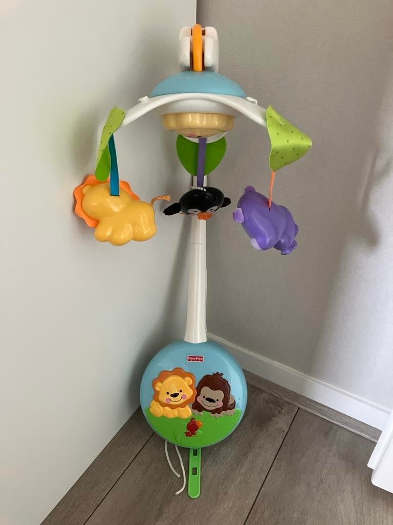 Fisher-Price Muziekmobiel, Ophalen of Verzenden, Zo goed als nieuw, Speelset, Met licht