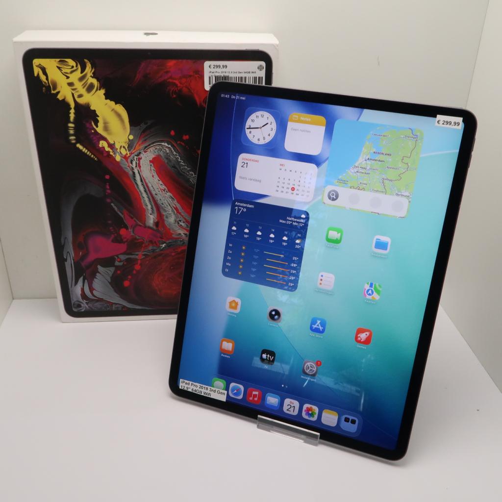iPad Pro 2018 12.9 3rd Gen 64GB Wifi  | in Goede Staat, Niet ingevuld, Zo goed als nieuw, Niet ingevuld, Niet ingevuld