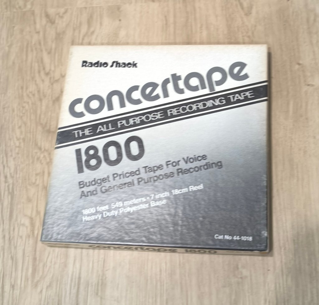 RadioShack Concertape 1800 ft open-reel band nette staat!, Ophalen of Verzenden, Bandrecorder, Met banden