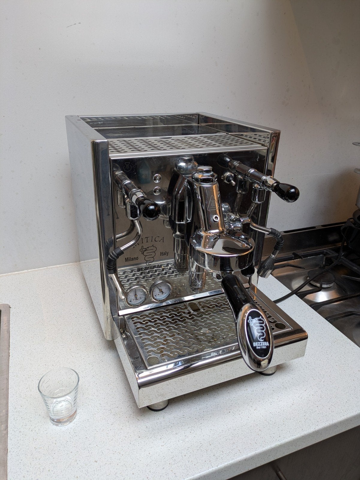 Bezzera Mitica Espressomachine 2018, Ophalen, Gebruikt, Espresso apparaat, 10 kopjes of meer