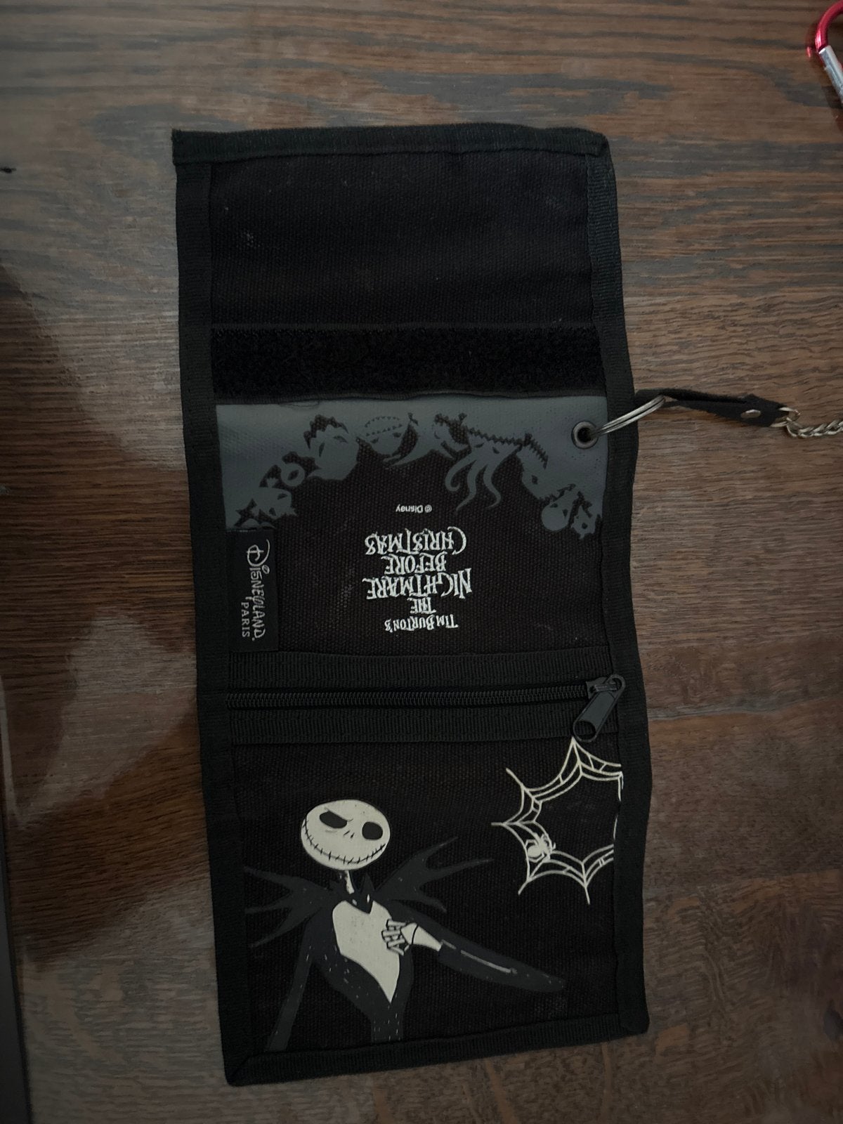 Nightmare Before Christmas Portemonnee - Disneyland Parijs, Ophalen of Verzenden, Gebruikt, Zwart, Overige merken