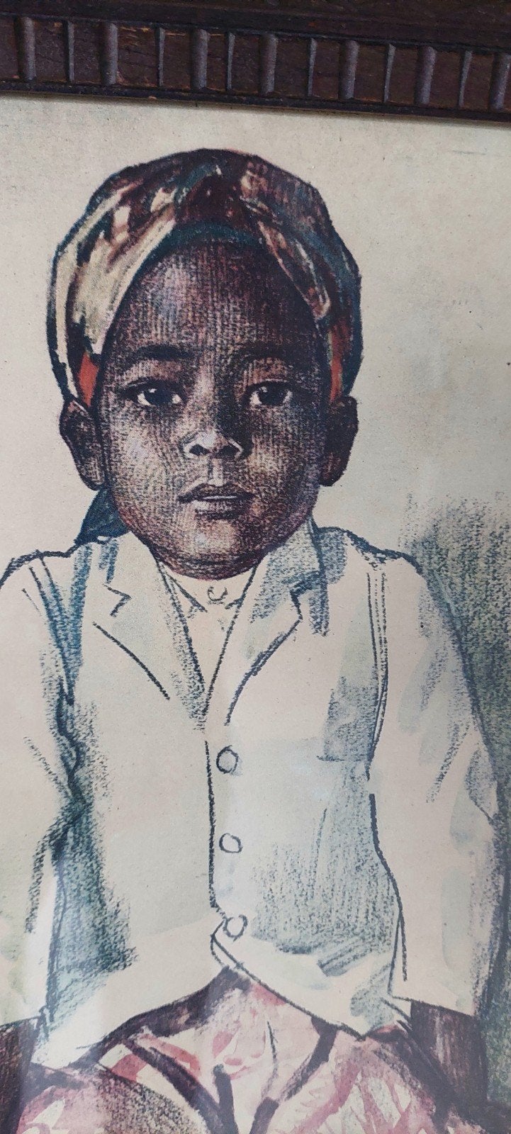 Prent Willy Sluiter - Totong Garoet Juni '23, Antiek en Kunst, Ophalen of Verzenden, Print, Prent, Gesigneerd