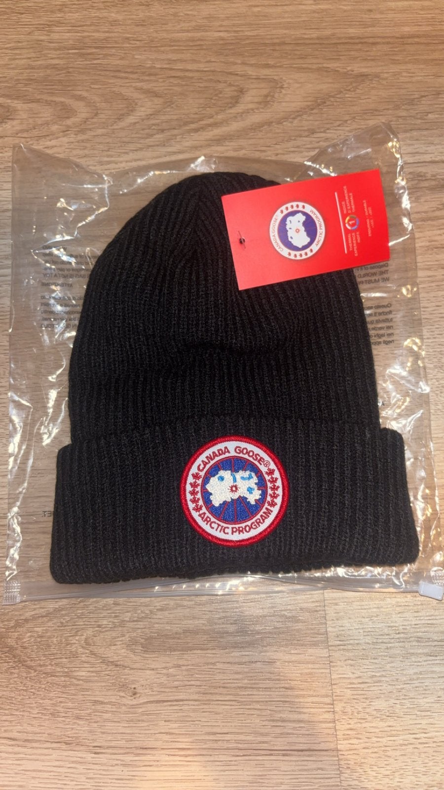 Nieuwe Canada Goose Muts Zwart - One Size Fits All, Kleding | Dames, Ophalen of Verzenden, Nieuw, Maat 38/40 (M), Muts
