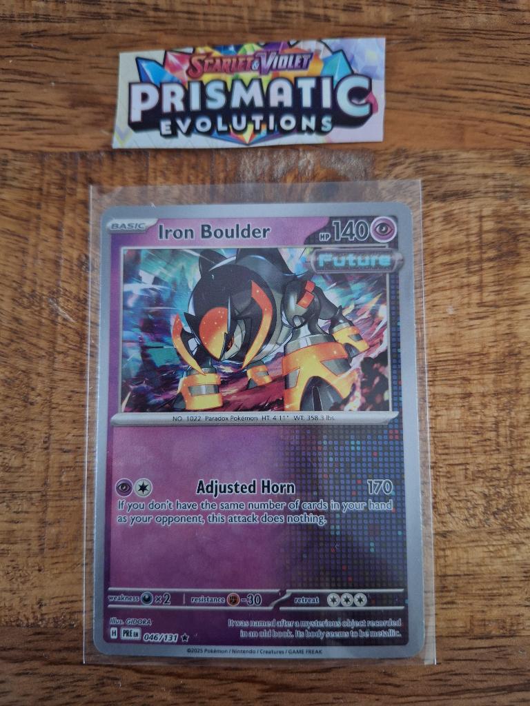 Pokemon – Iron Boulder (XPRE 046/131) – Prismatic, Ophalen of Verzenden, Nieuw, Losse kaart, Foil
