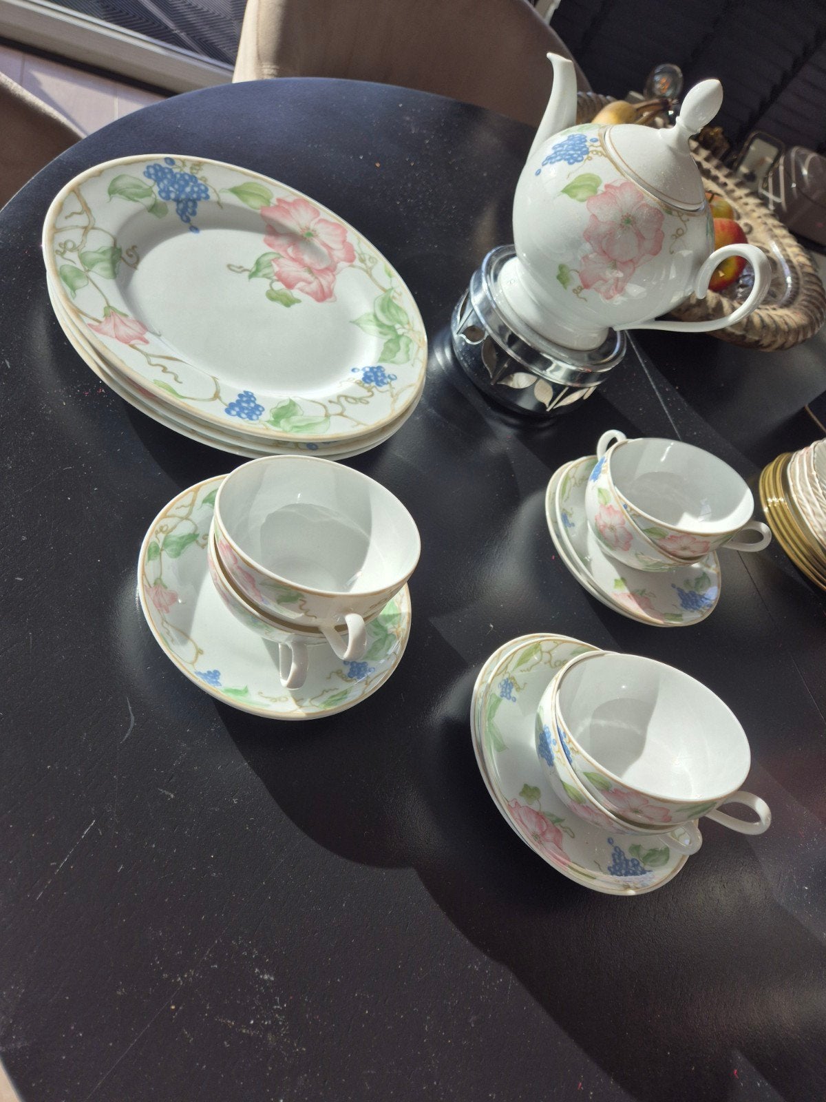 Prachtig Sellimann Zeteiden High tea servies, Ophalen, Zo goed als nieuw, Porselein, Overige stijlen
