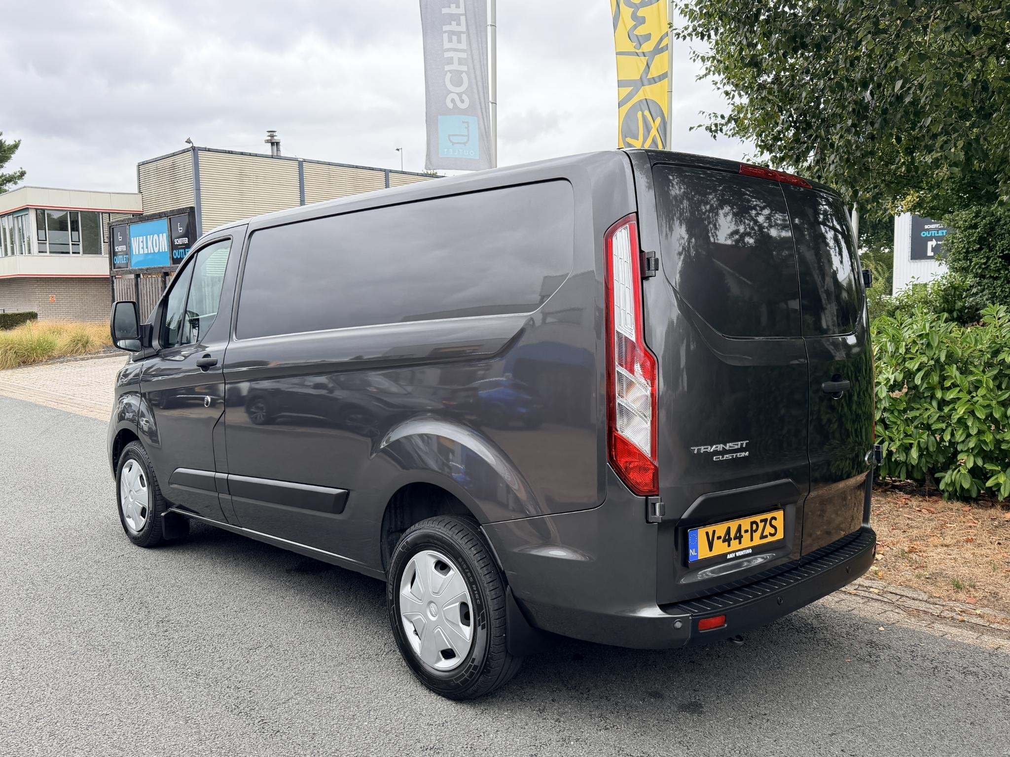 Ford Transit Custom 2.0 TDCI 130PK L1H1 Automaat•Airco•C, Auto's, Stof, Euro 6, 4 cilinders, Bedrijf