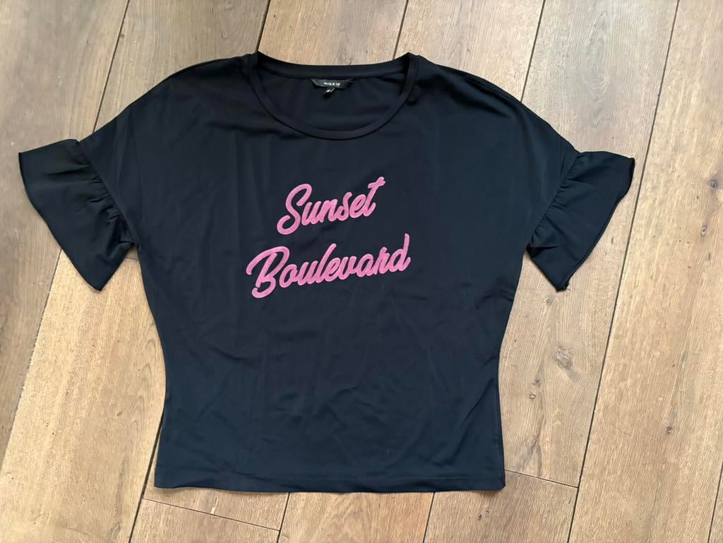 Nikkie top 36, Kleding | Dames, Zwart, Ophalen of Verzenden, Zo goed als nieuw, Korte mouw