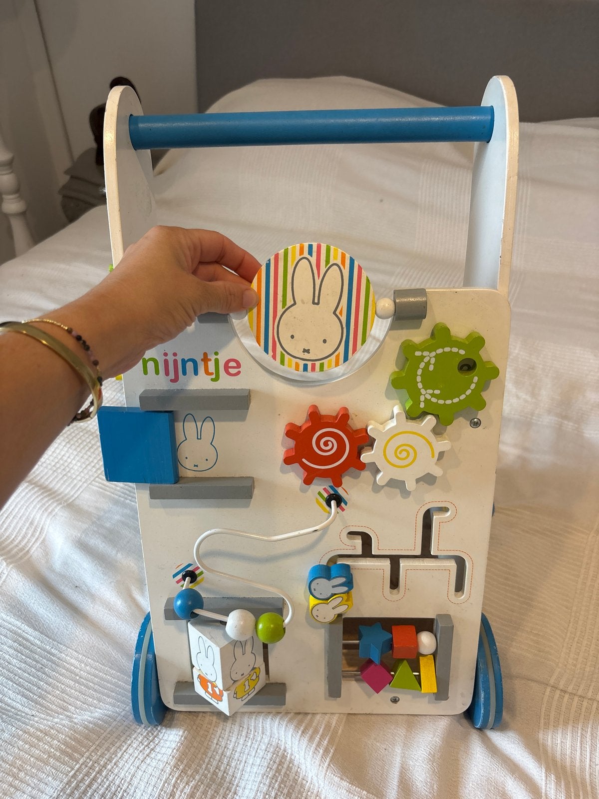 Nijntje Houten Loopwagen, Kinderen en Baby's, Ophalen of Verzenden, Gebruikt, Overige typen, Met wieltjes