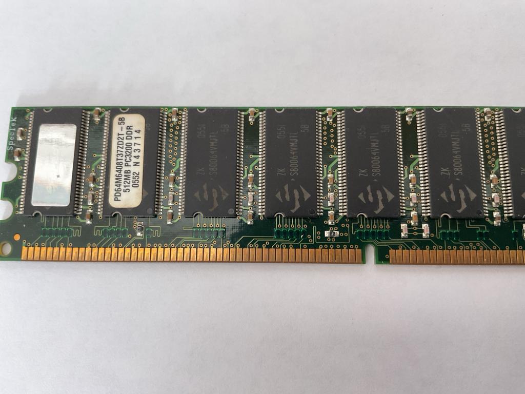 Speetek DDR RAM 512MB PC3200 Geheugenmodule, Server, Ophalen of Verzenden, 512 GB of meer, DDR