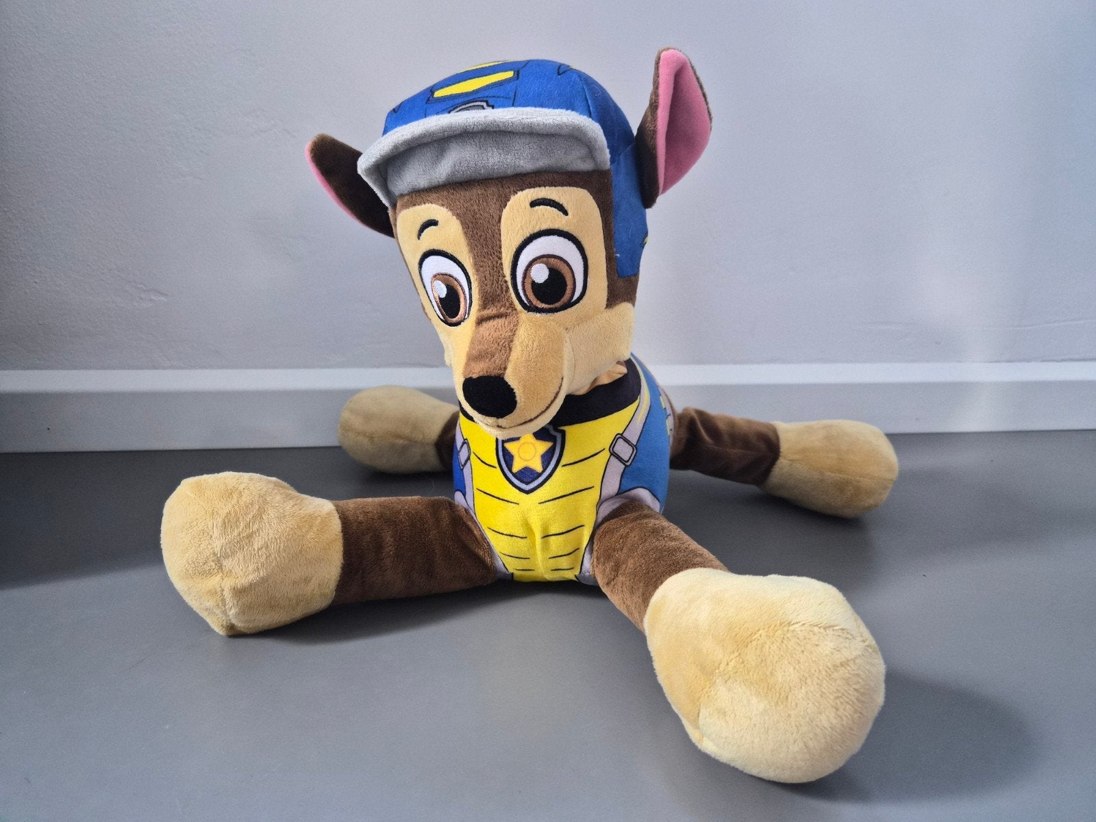 Grote Paw Patrol Chase knuffel, Blauw, Zo goed als nieuw, Middelgroot (20 tot 80 cm), Paw Patrol
