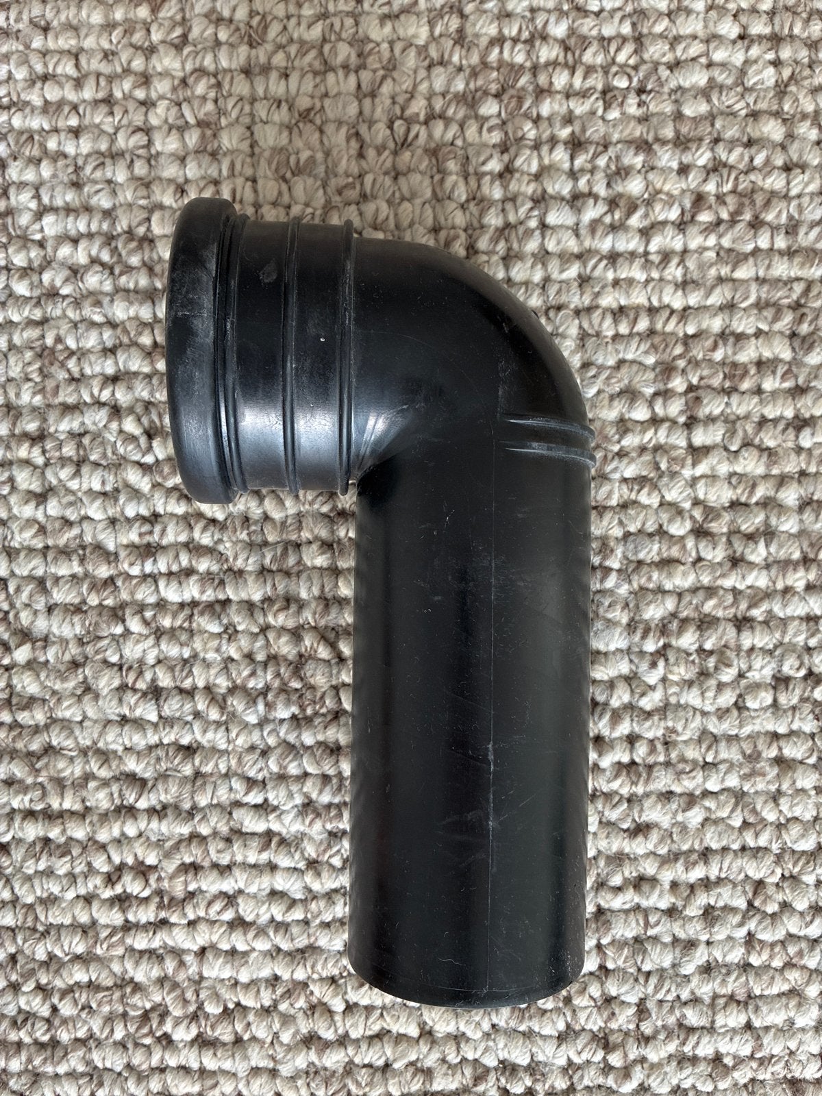 Zwarte geberit  PVC bocht voor toilet afvoer, Ophalen, Bochten, Gebruikt, Pvc