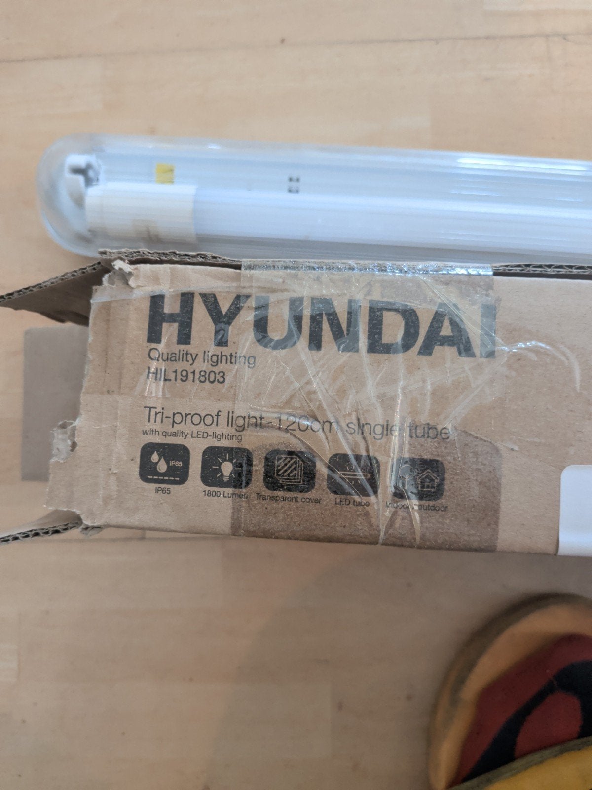 2x Hyundai LED TL balk 120cm - Tri-proof verlichting, Ophalen, Nieuw, Minder dan 50 watt, Lamp met armatuur