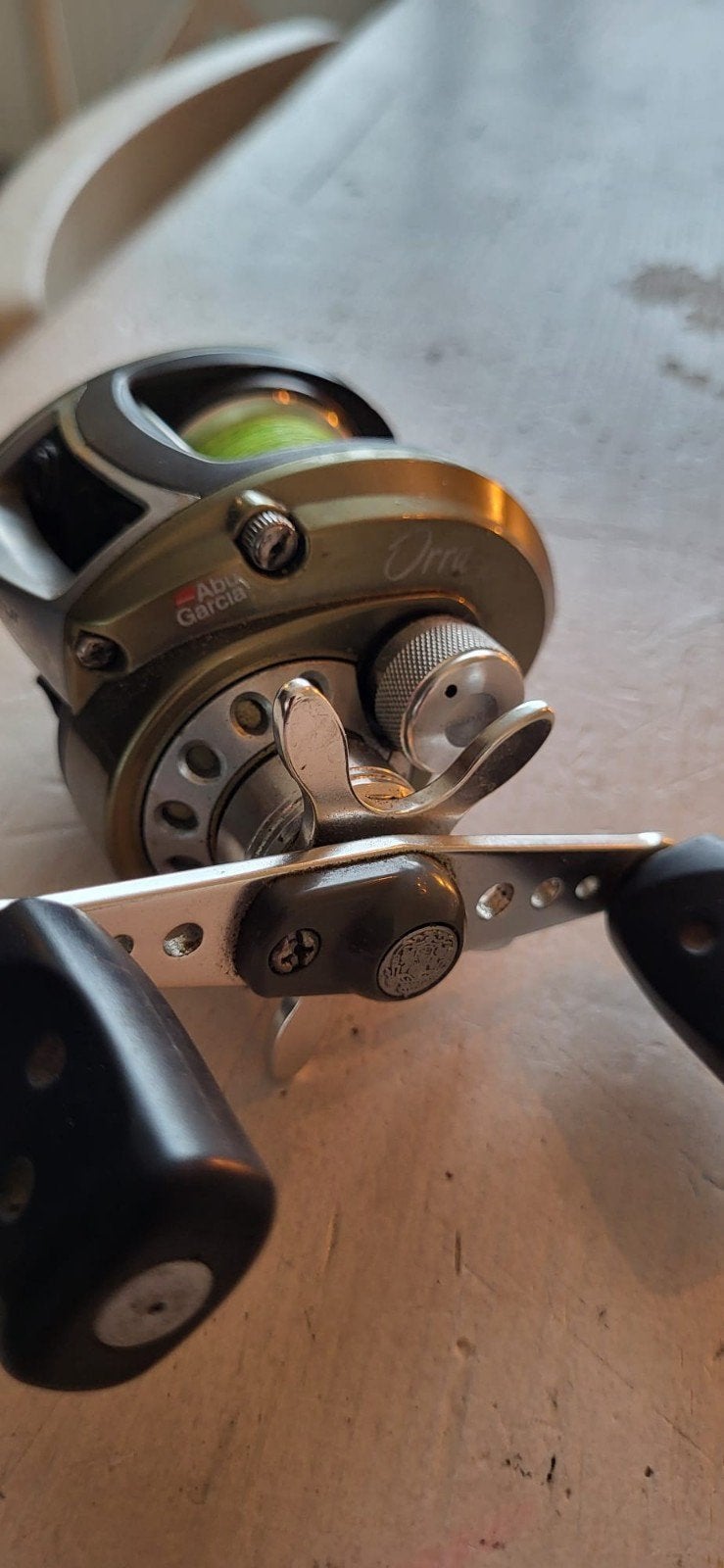 Abu Garcia reel - Commandeur Orra sx, Watersport en Boten, Verzenden, Gebruikt, Molen