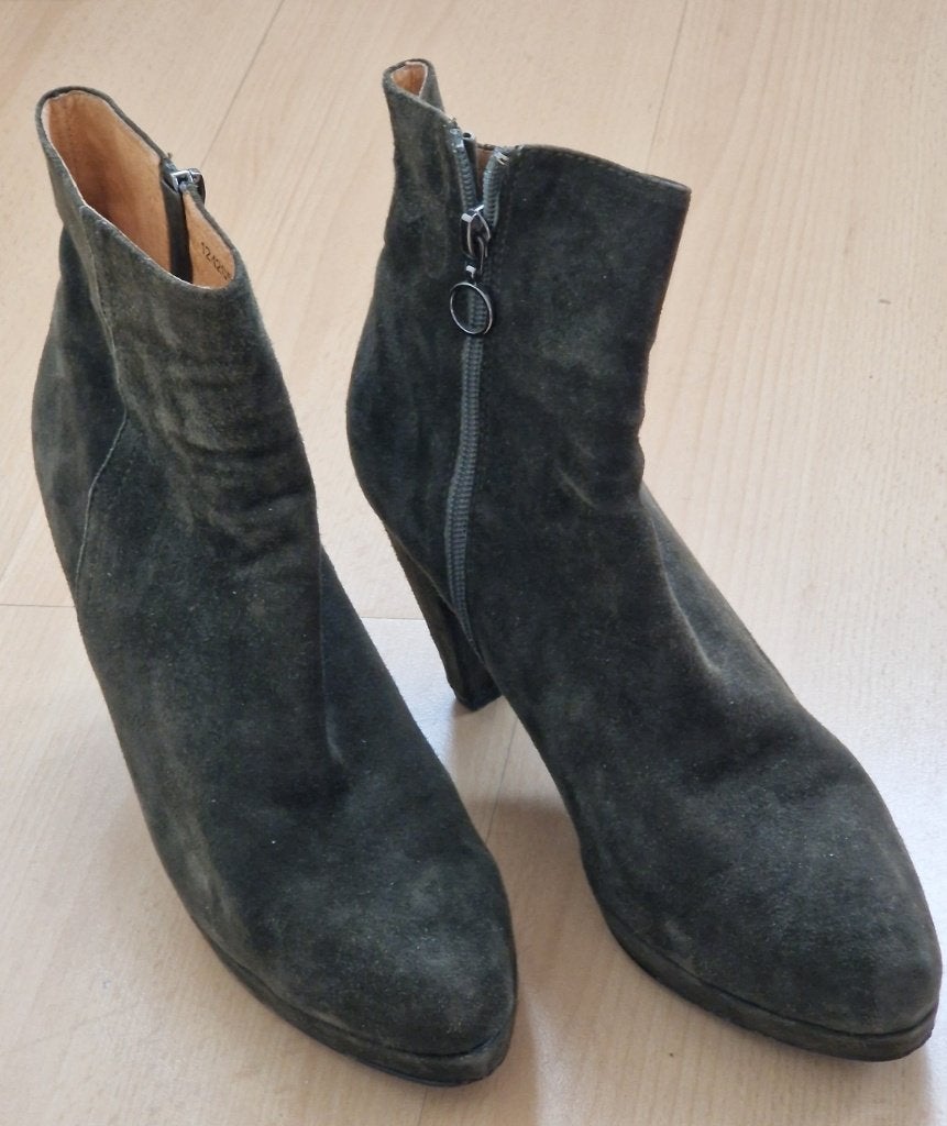 Di Lauro enkellaarzen donkergroen,zgan, mt 40, Kleding | Dames, Lage of Enkellaarzen, Ophalen of Verzenden, Groen, Di Lauro