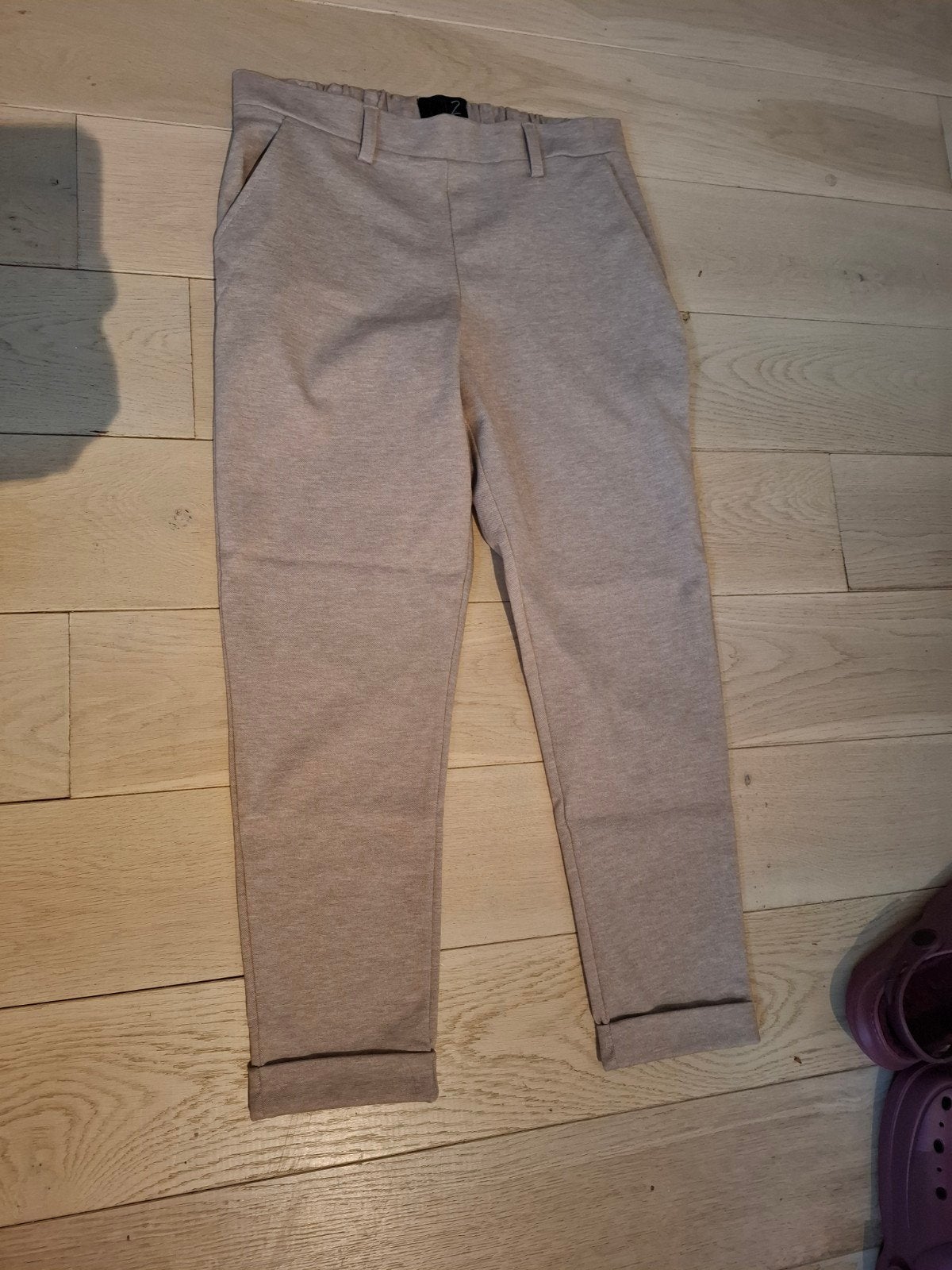 prachtige viscose broek m,2de helft, Maat 38/40 (M), Beige, Ophalen of Verzenden, Zo goed als nieuw
