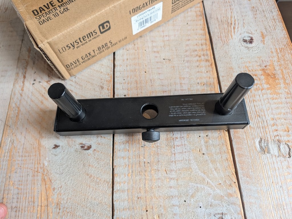 2x LD Systems Dave 10 G4X T-Bar Speaker Mounting Fork, Ophalen of Verzenden, Nieuw, Party speaker, Overige merken