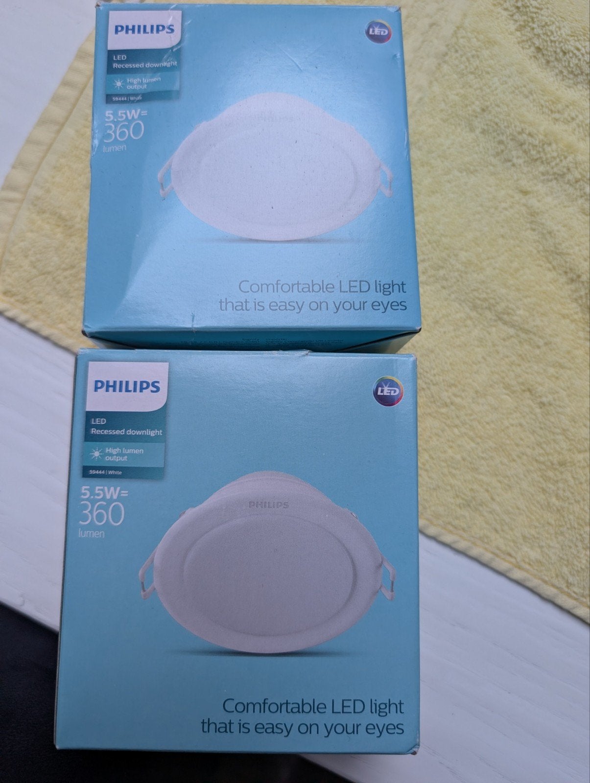 Philips LED Inbouwspot 5.5W 360 Lumen Wit (2 stuks), Ophalen of Verzenden, Nieuw