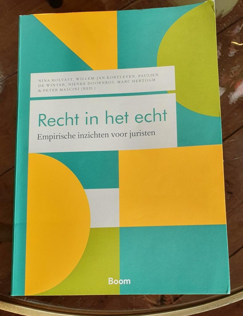 Recht in het echt - Empirische inzichten voor juristen, Boeken, Ophalen, Holvast, Kortleven, de Winter, Doornbos, Hertogh, Mascini
