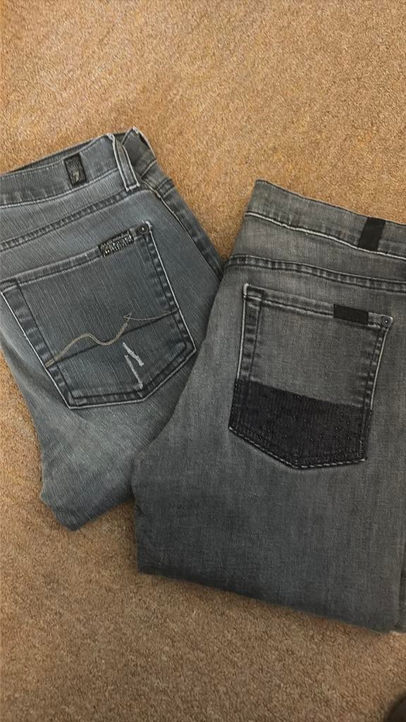 Seven for all mankind mt 29 2 voor 30, Ophalen of Verzenden, Zo goed als nieuw, Grijs, Overige jeansmaten