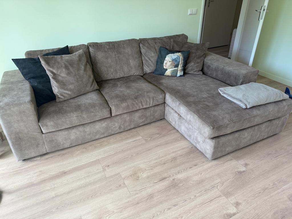 Zitmaxx bank Handsome 3zits met longchair GRATIS in Leiden, Ophalen, Zo goed als nieuw