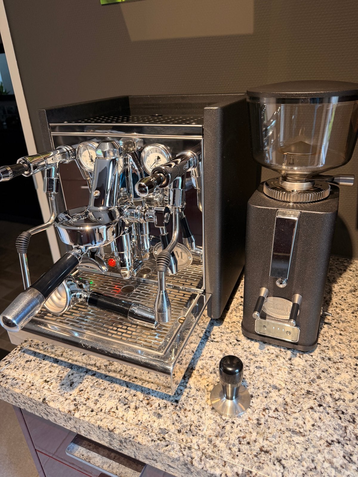 ECM Technika V Profi PID met S- Automatik 64 Antraciet., Witgoed en Apparatuur, Ophalen, Gebruikt, Espresso apparaat, Koffiebonen
