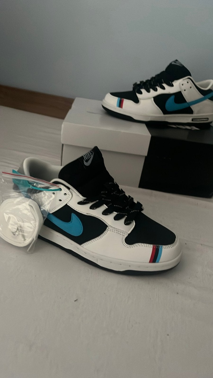 Custom Nike BMW M4 G82 Schoenen - Uniek Design, Zwart, Nieuw, Ophalen of Verzenden, Sneakers of Gympen