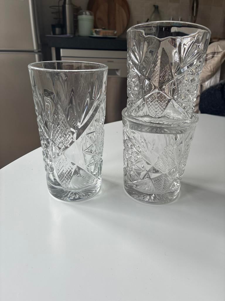 Set glazen Libbey - Hobstar, Ophalen of Verzenden