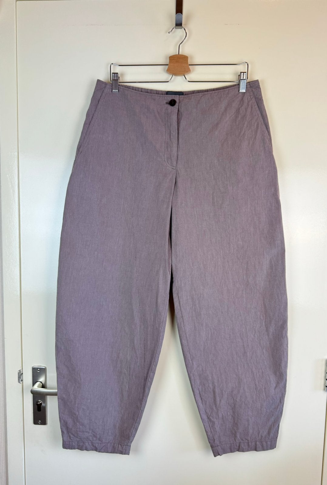 OSKA Barrel Fit Wide Leg Avant Garde Gothic pants Trousers L, Paars, Maat 42/44 (L), Ophalen of Verzenden, Zo goed als nieuw