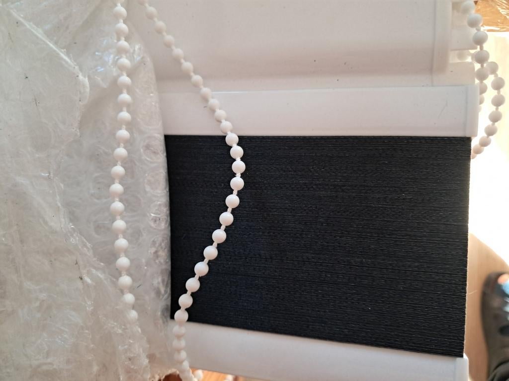 Plisse Top down bottom up gordijn zwart 1.02 x 2.52, Ophalen, 100 tot 150 cm, 200 cm of meer, Zwart