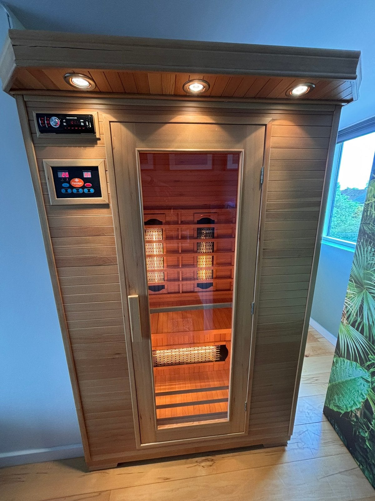 Infrarood sauna 2 persoons, Ophalen, Zo goed als nieuw, Complete sauna