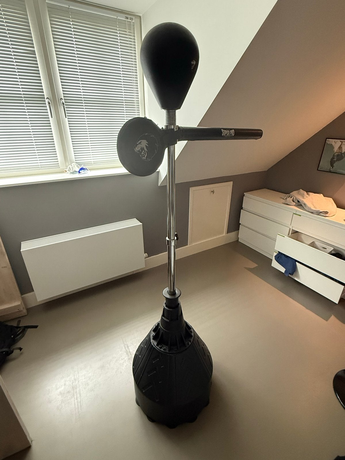 Super Pro Combat Gear Boksbal op standaard, Ophalen of Verzenden, Zo goed als nieuw, Boksbal
