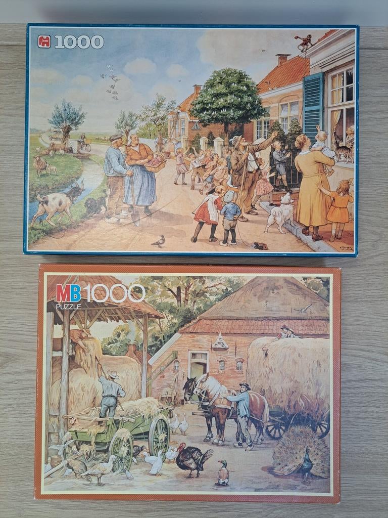 Nostalgische legpuzzels, Ophalen of Verzenden, 500 t/m 1500 stukjes, Zo goed als nieuw, Legpuzzel