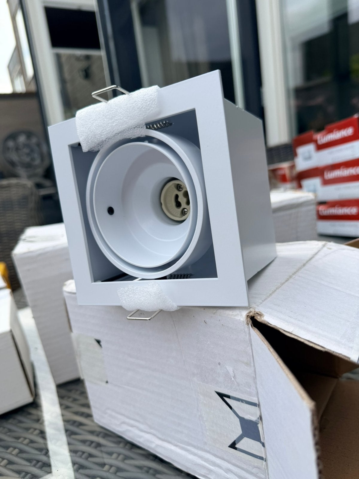 5x Deltalight inbouwspots wit, Ophalen, Nieuw