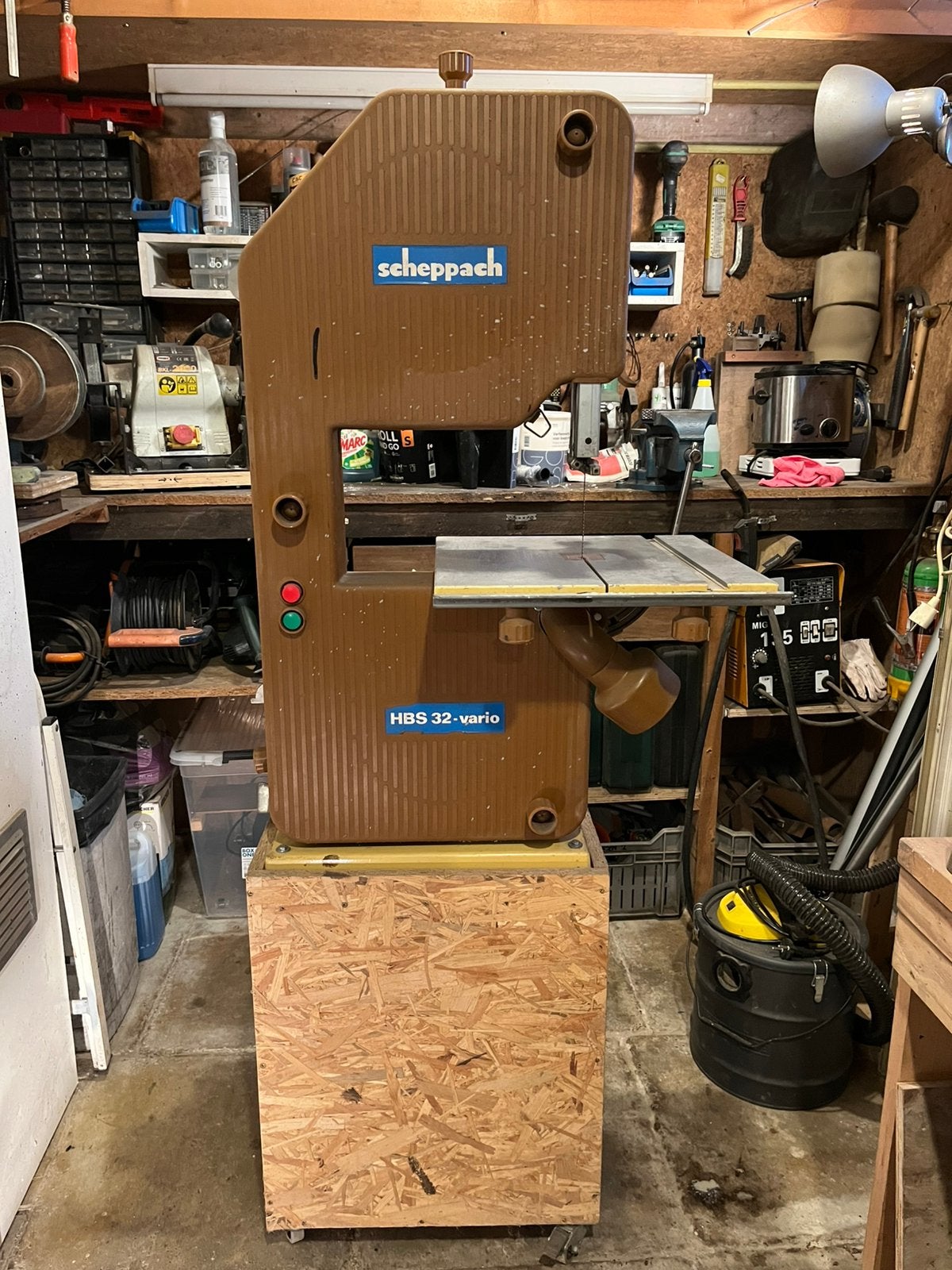 Scheppach lintzaag HBS 32 -vario, Ophalen, Gebruikt