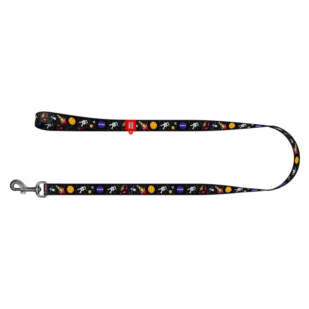 WAUDOG Nasa Hondenlijn Nylon Zwart 15 mm x 122 cm KOOPJE!!!, Ophalen of Verzenden, Nieuw, Hondenriem