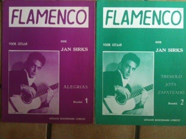 Gitaar Flamenco bundel 1 + 2 -Jan Sirks., Muziek en Instrumenten, Overige genres, Ophalen of Verzenden, Artiest of Componist, Gitaar