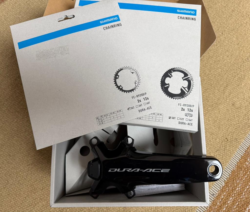 Shimano dura ace powermeter crank 165 mm NIEUW, Ophalen, Nieuw, Crankstel of Pedalen