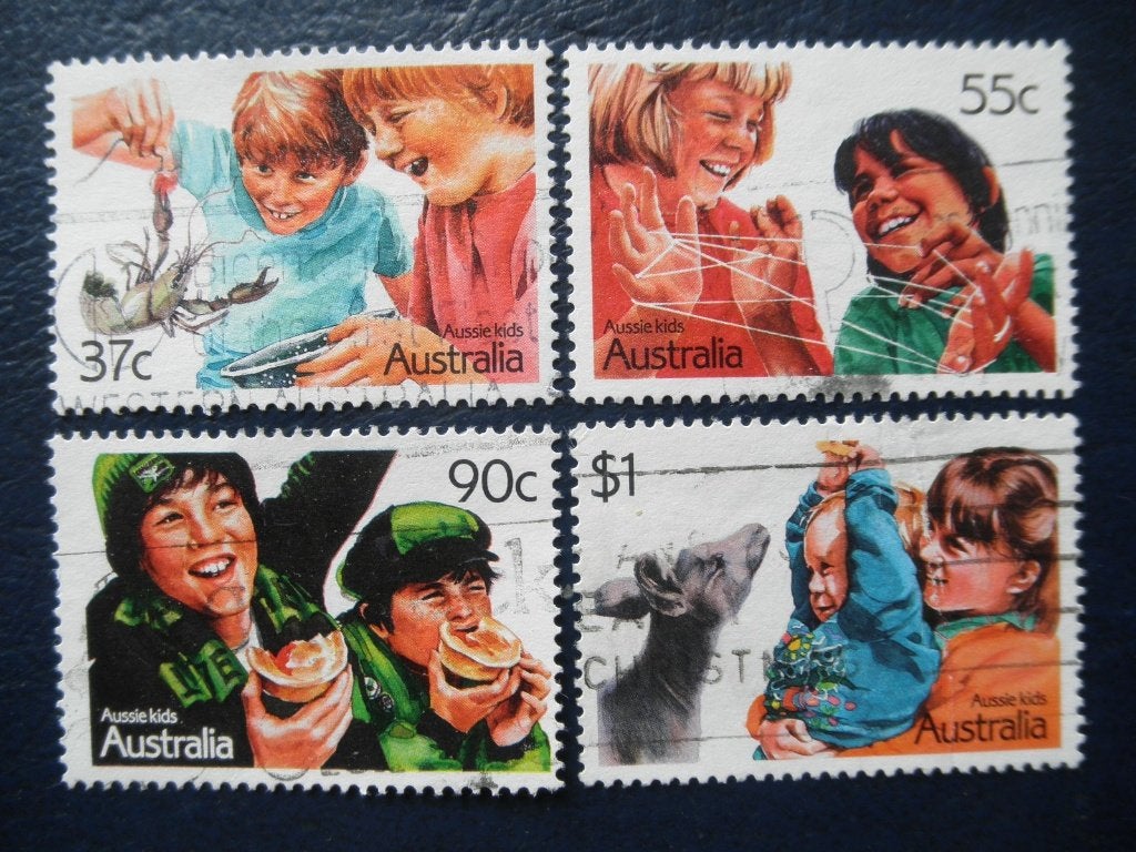 Postzegels Australië 1987 kinderen - cw. 4,50., Ophalen of Verzenden, Gestempeld